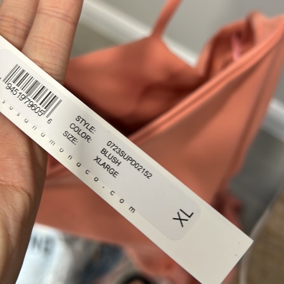 Susana Monaco Ruched Dress in Blush - Picture 6 of 7